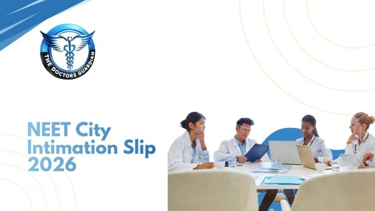 NEET City Intimation Slip 2026