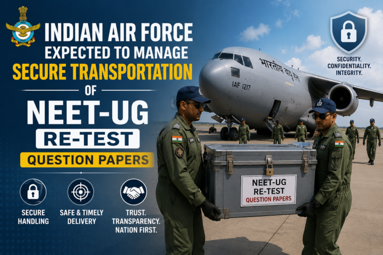 Indian Air Force Expected to Manage Secure Transportation of NEET-UG Re-Test Question Papers