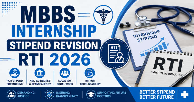 MBBS Internship Stipend Revision RTI