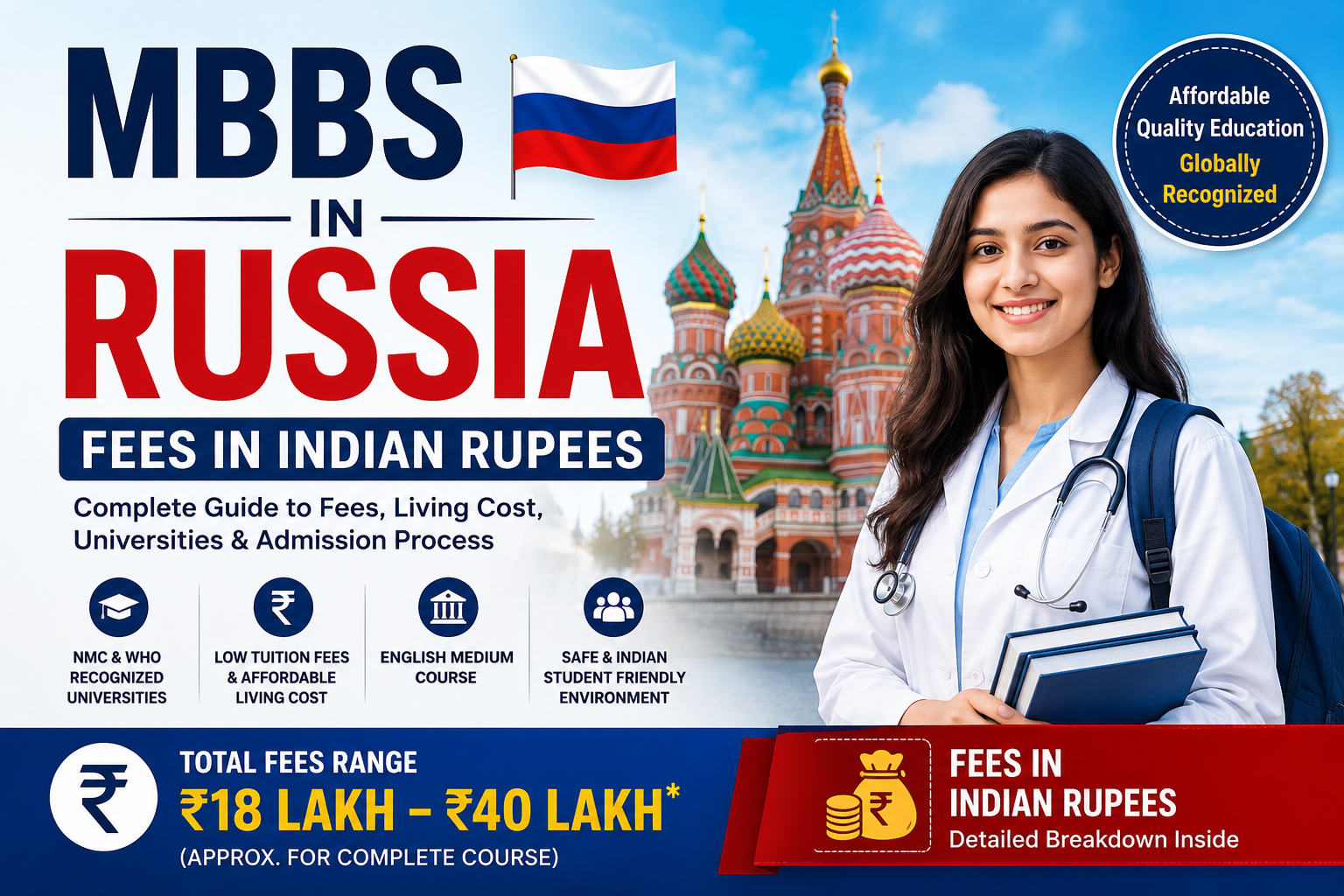 MBBS in Russia Fees in Indian Rupees