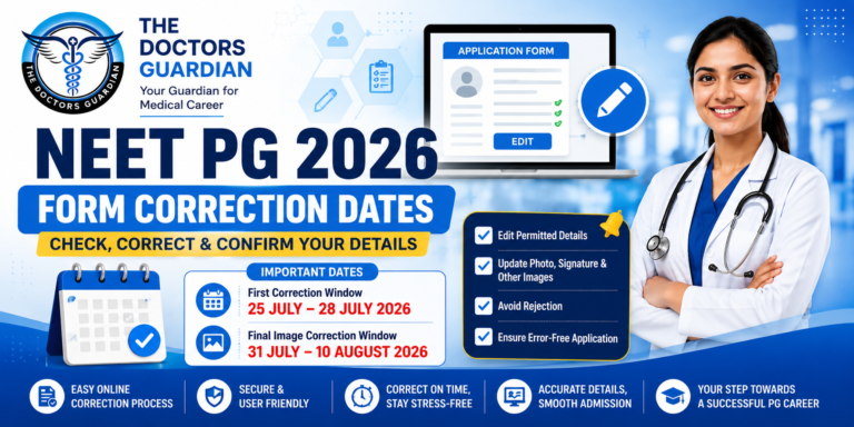 NEET PG 2026 Form Correction Dates