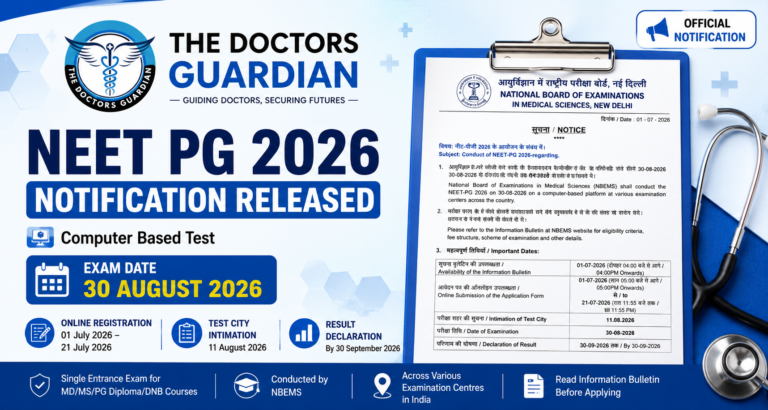 NEET PG 2026 Notification Released