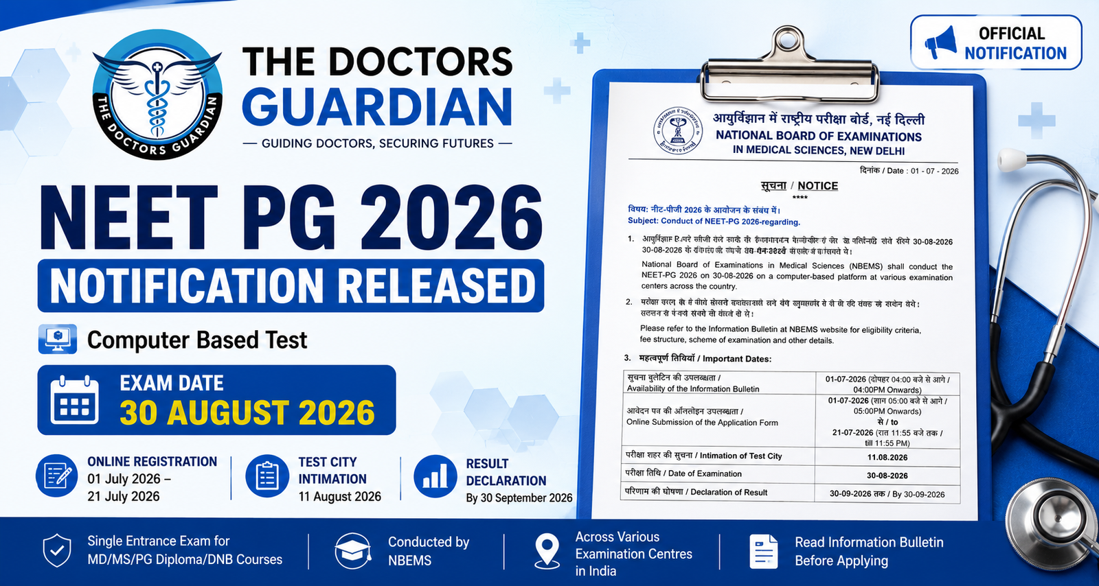 NEET PG 2026 Notification Released