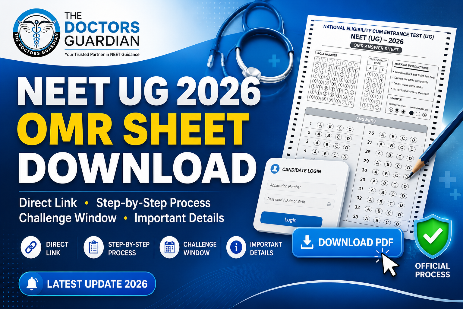 NEET UG 2026 OMR Sheet Download