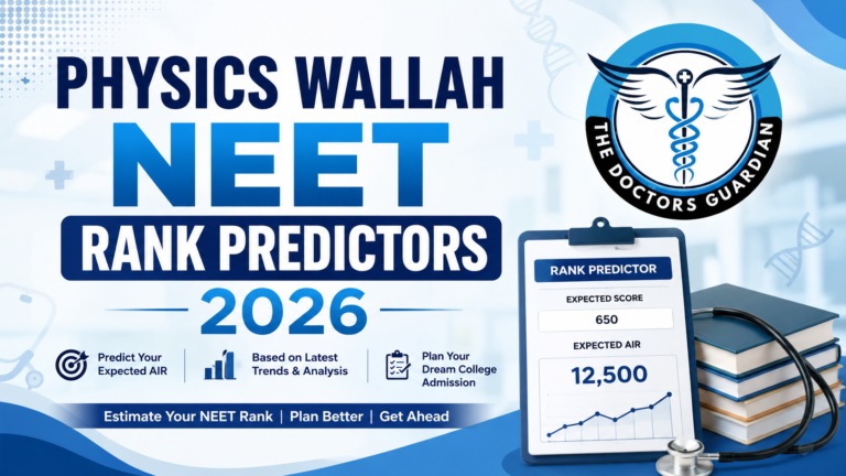 Physics Wallah NEET Rank Predictor 2026
