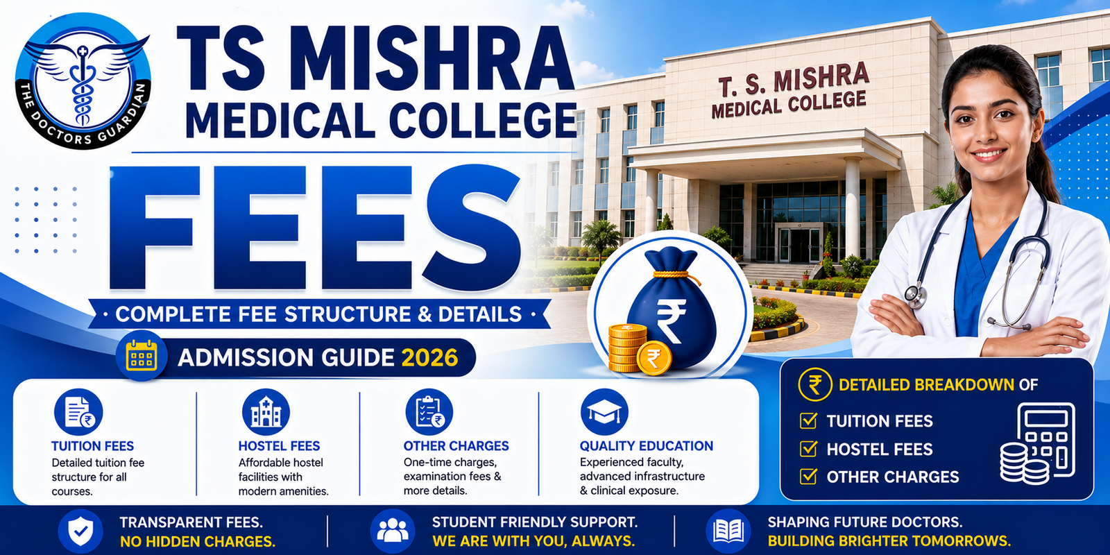TS Mishra Medical College Fees