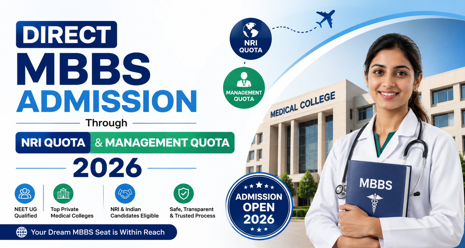 Direct MBBS Admission Through NRI & Management Quota 2026