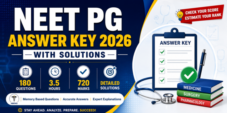 NEET PG Answer Key 2026 with Solution