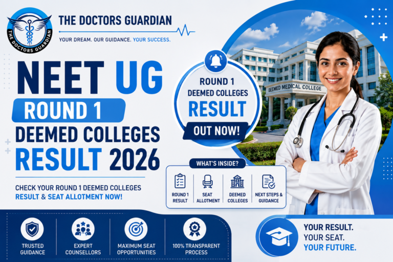 NEET UG Round 1 Deemed Colleges Result 2026