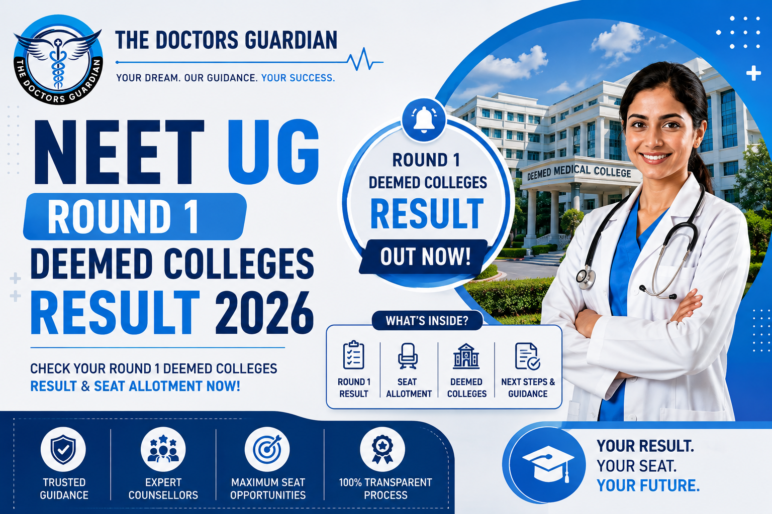 NEET UG Round 1 Deemed Colleges Result 2026