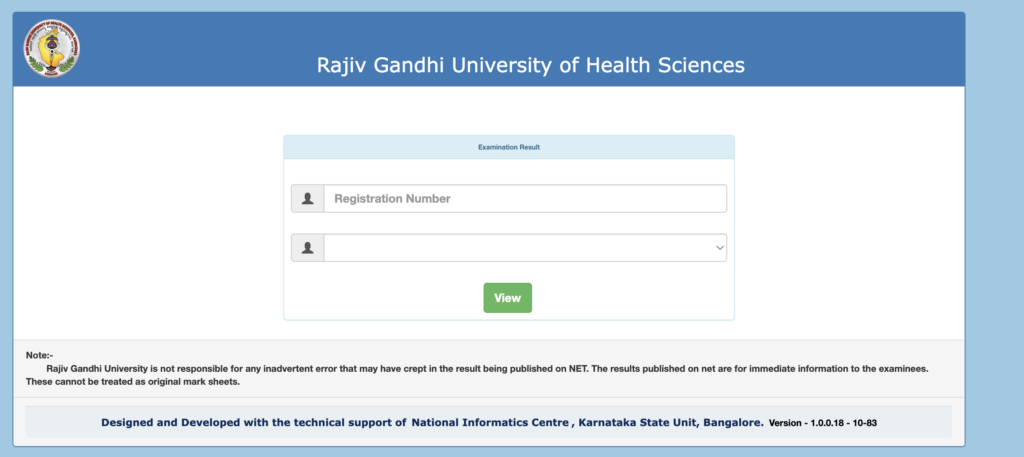 EMS Result Portal