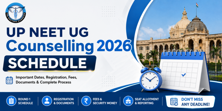 UP NEET UG Counselling 2026 Schedule