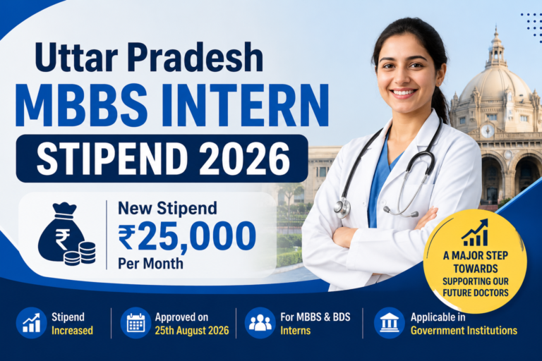 Uttar Pradesh MBBS Intern Stipend 2026