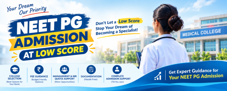 NEET PG Admission at Low Score