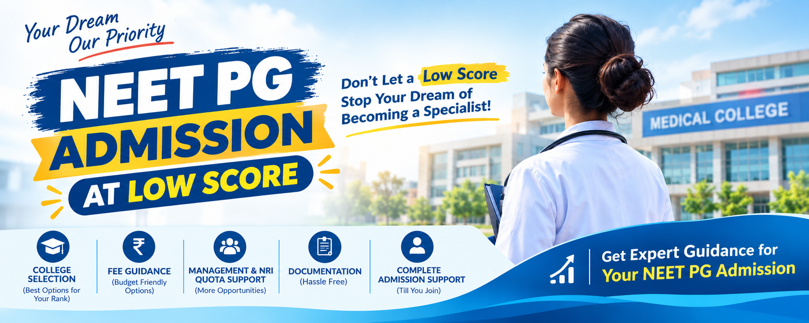 NEET PG Admission at Low Score
